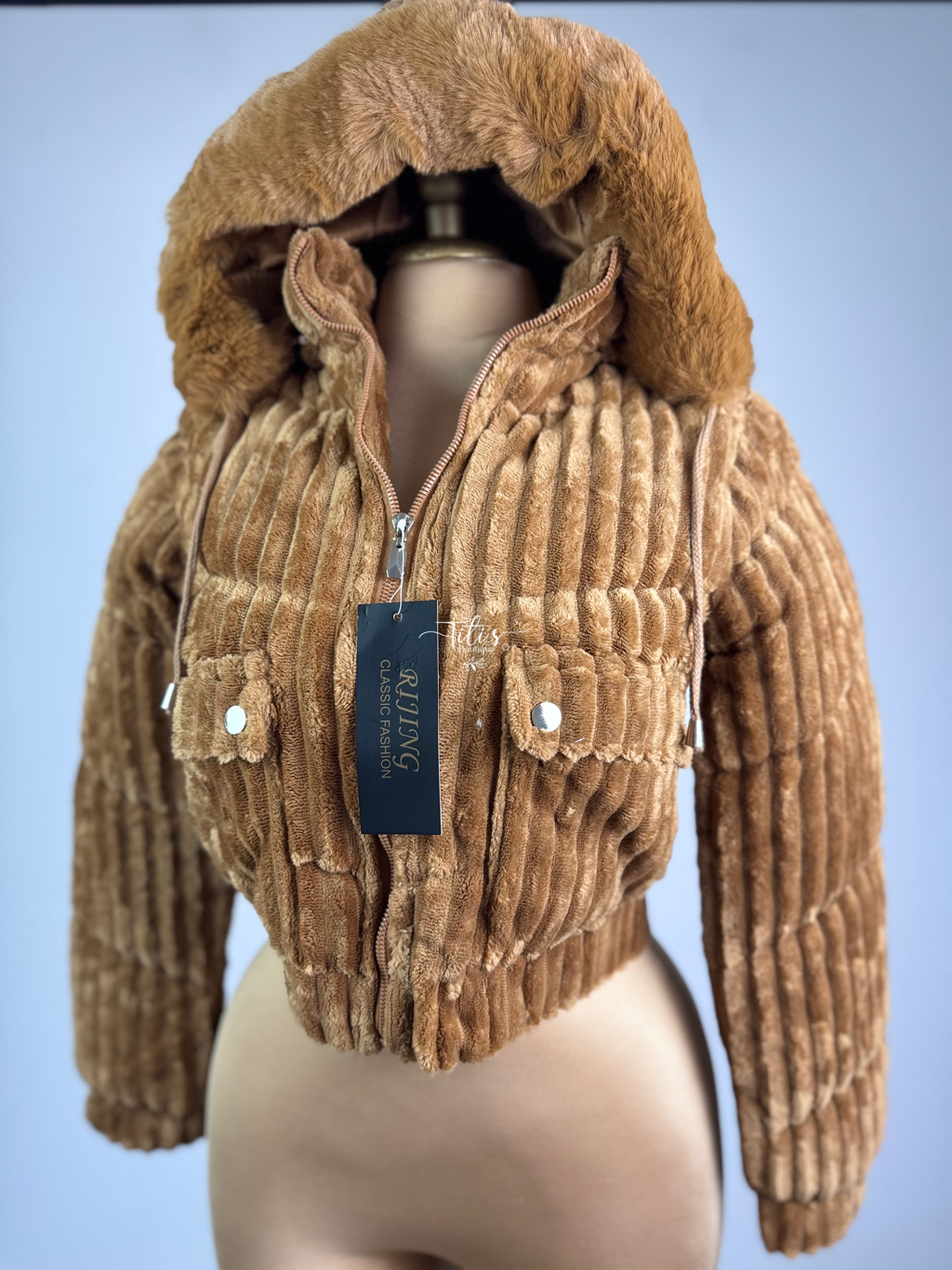 Chamarra Peluche Café 