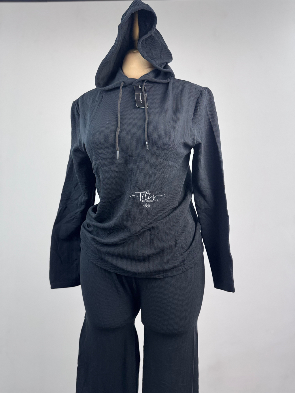 Conjunto Pantalón Y Hoodie Negro