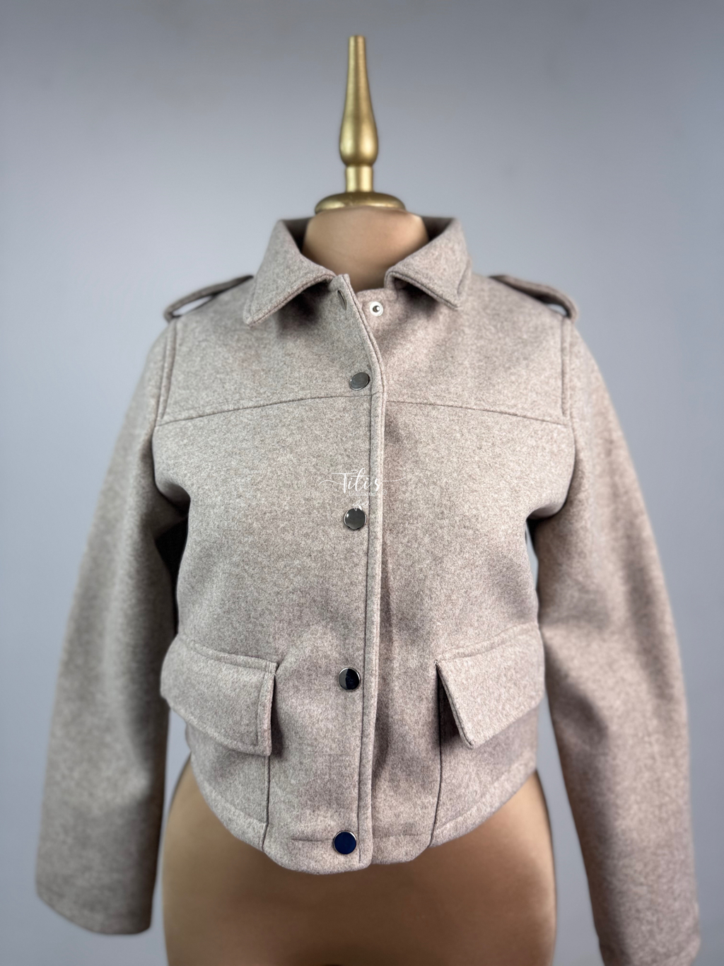 Saco Corto Beige 