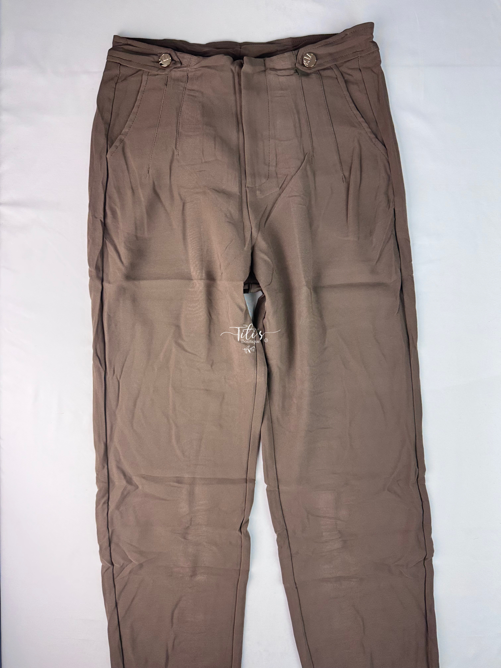 Pantalón Vestir Café 