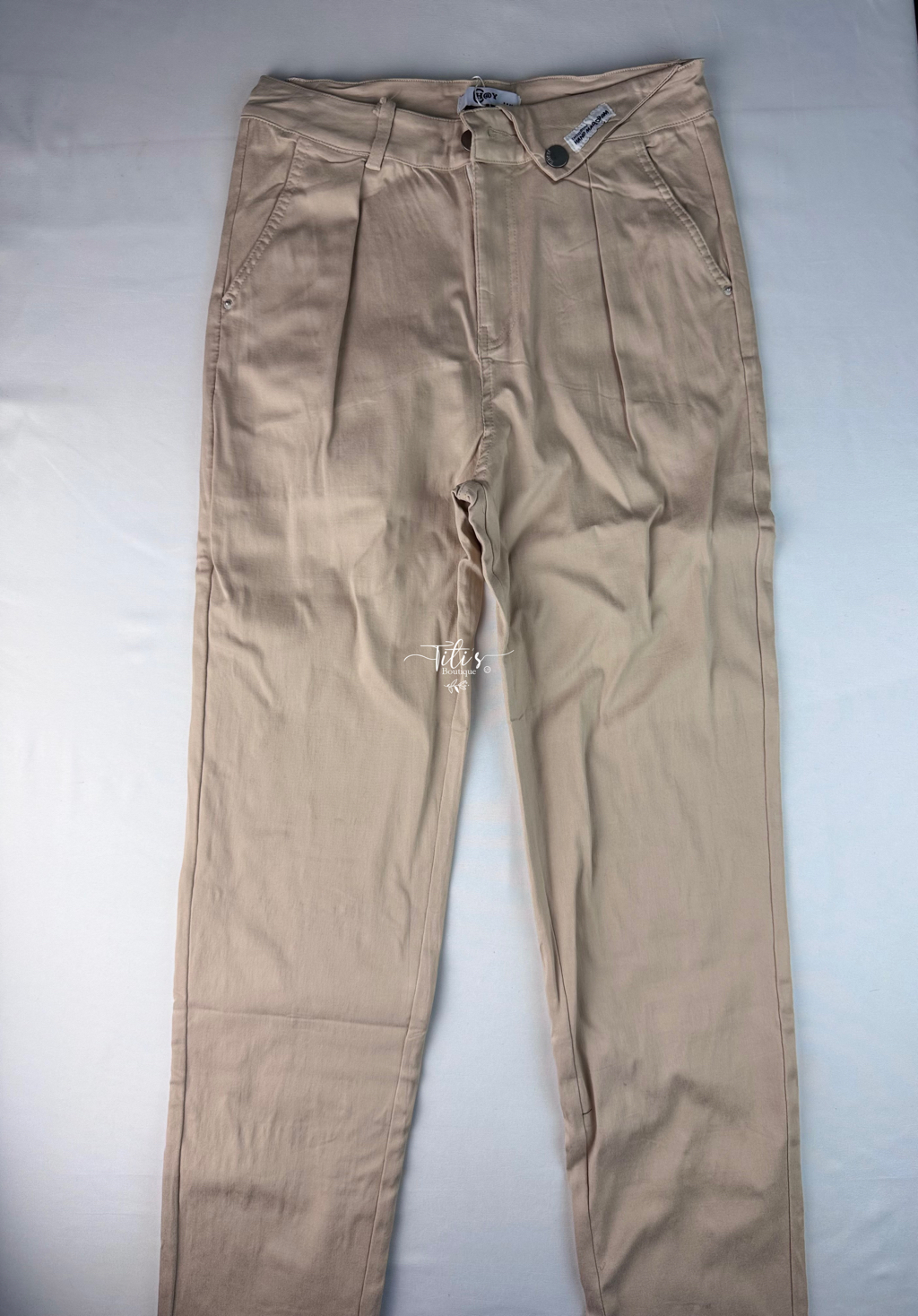 Pantalón Vestir Beige 