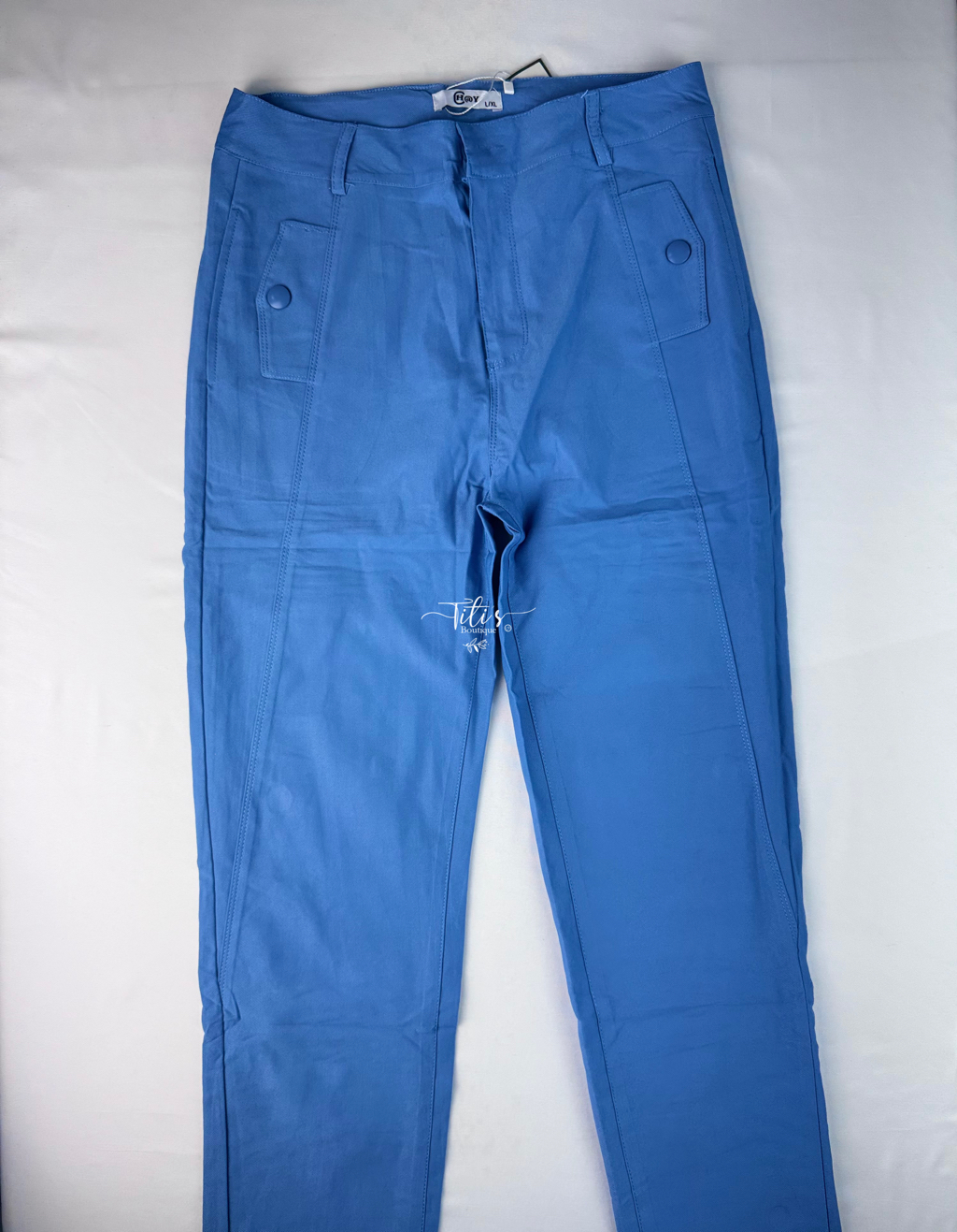 Pantalón Vestir Azul 