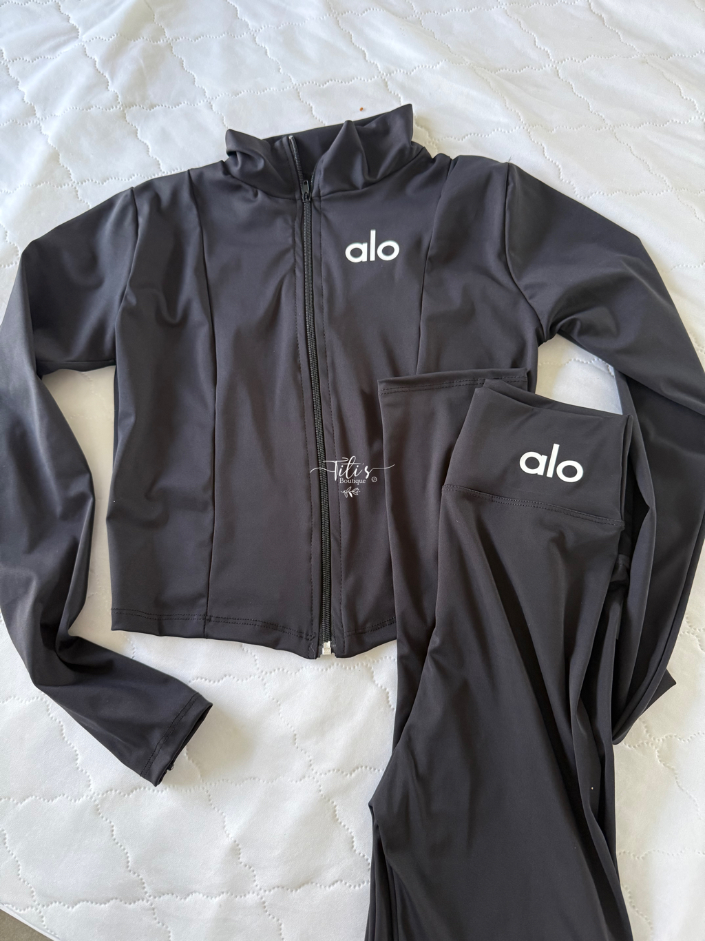 Conjunto Licra Alo 2pz Negro