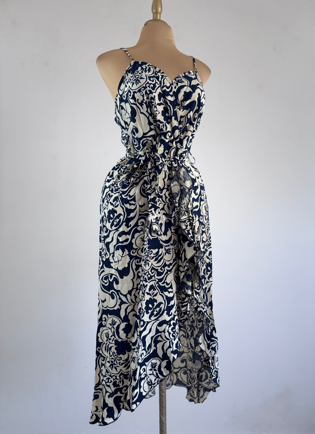 Vestido Estampado Azul 