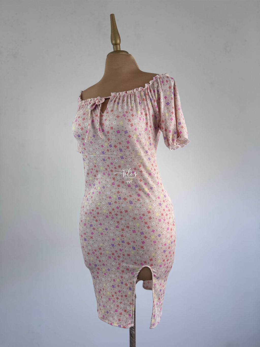 Vestido Flores Melón 