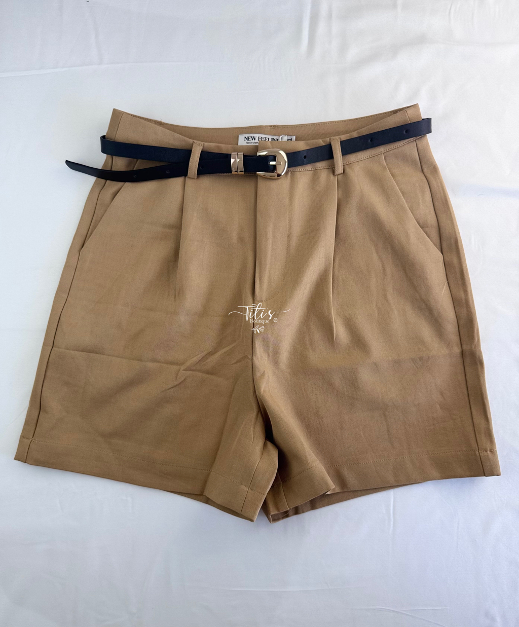 Shorts Vestir Caqui