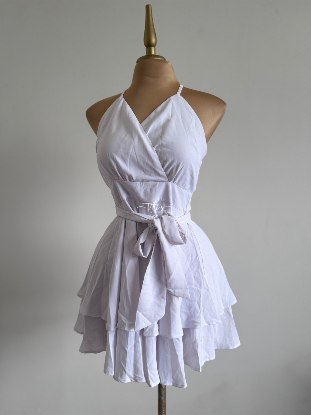 Vestido Fiesta Corto Blanco 