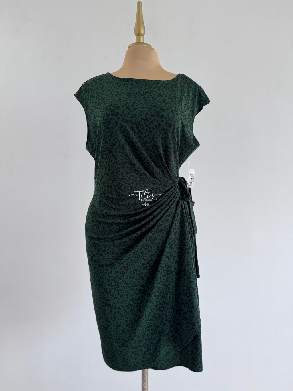 Vestido Sin Manga Verde