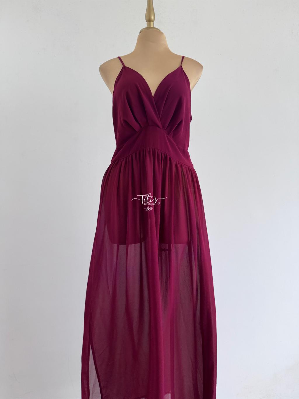 Cubre Traje De Baño Guindo 