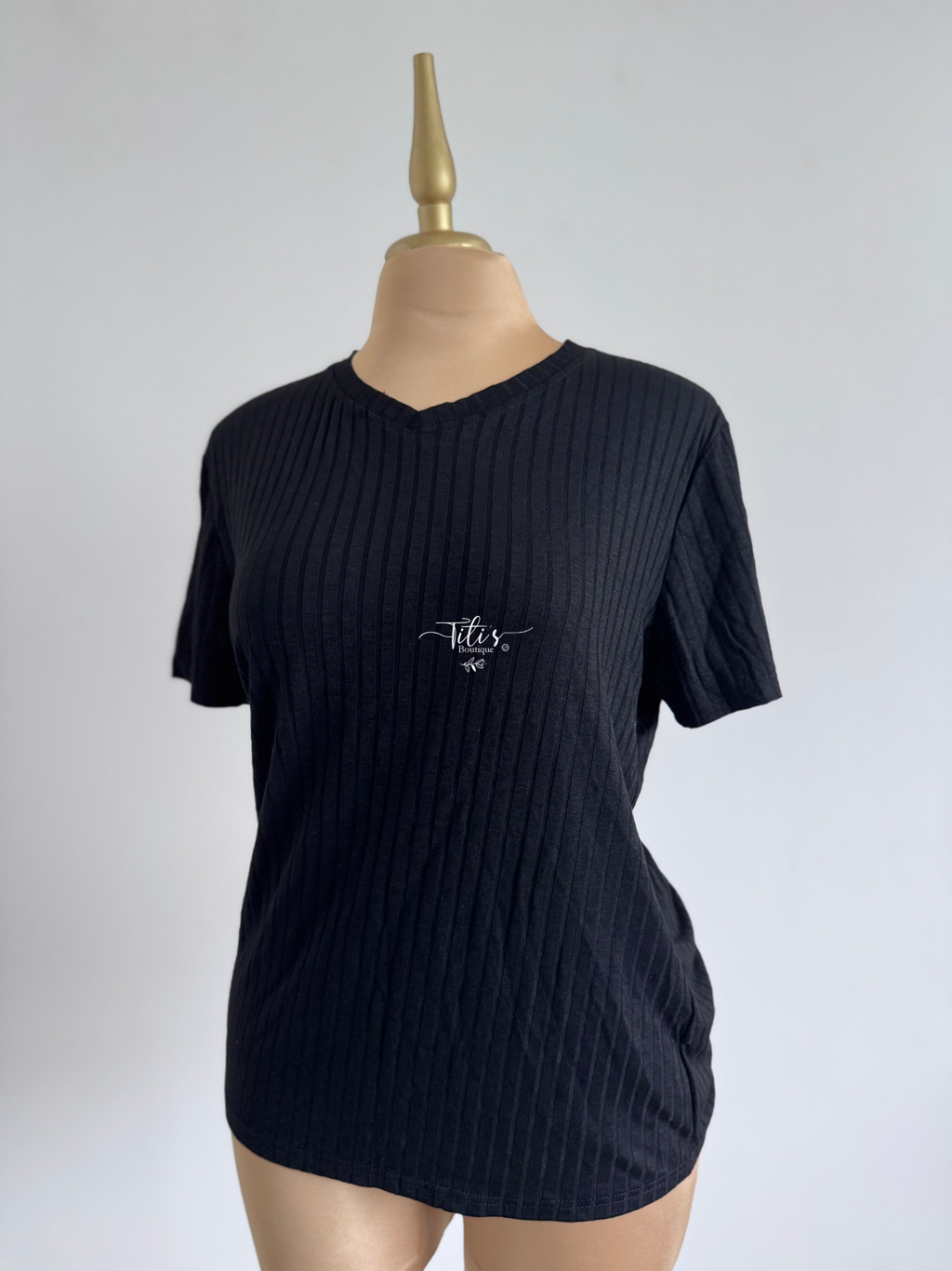 Blusa Rib Negro
