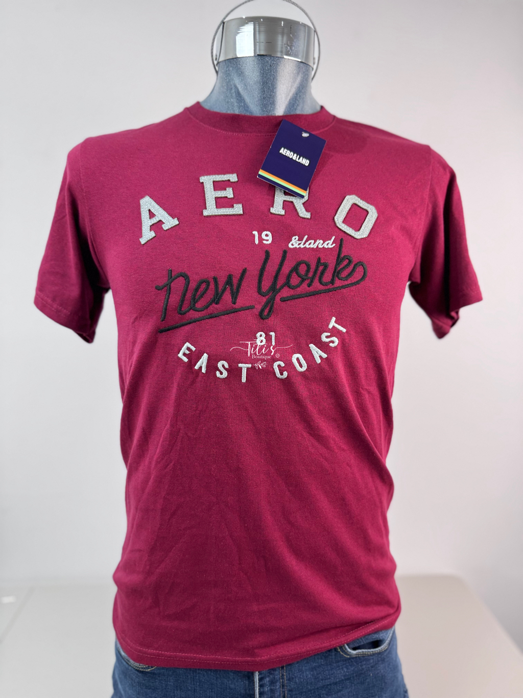 Playera Aero NY Guindo 
