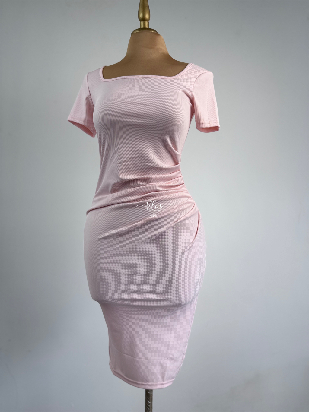 Vestido Rib Rosa