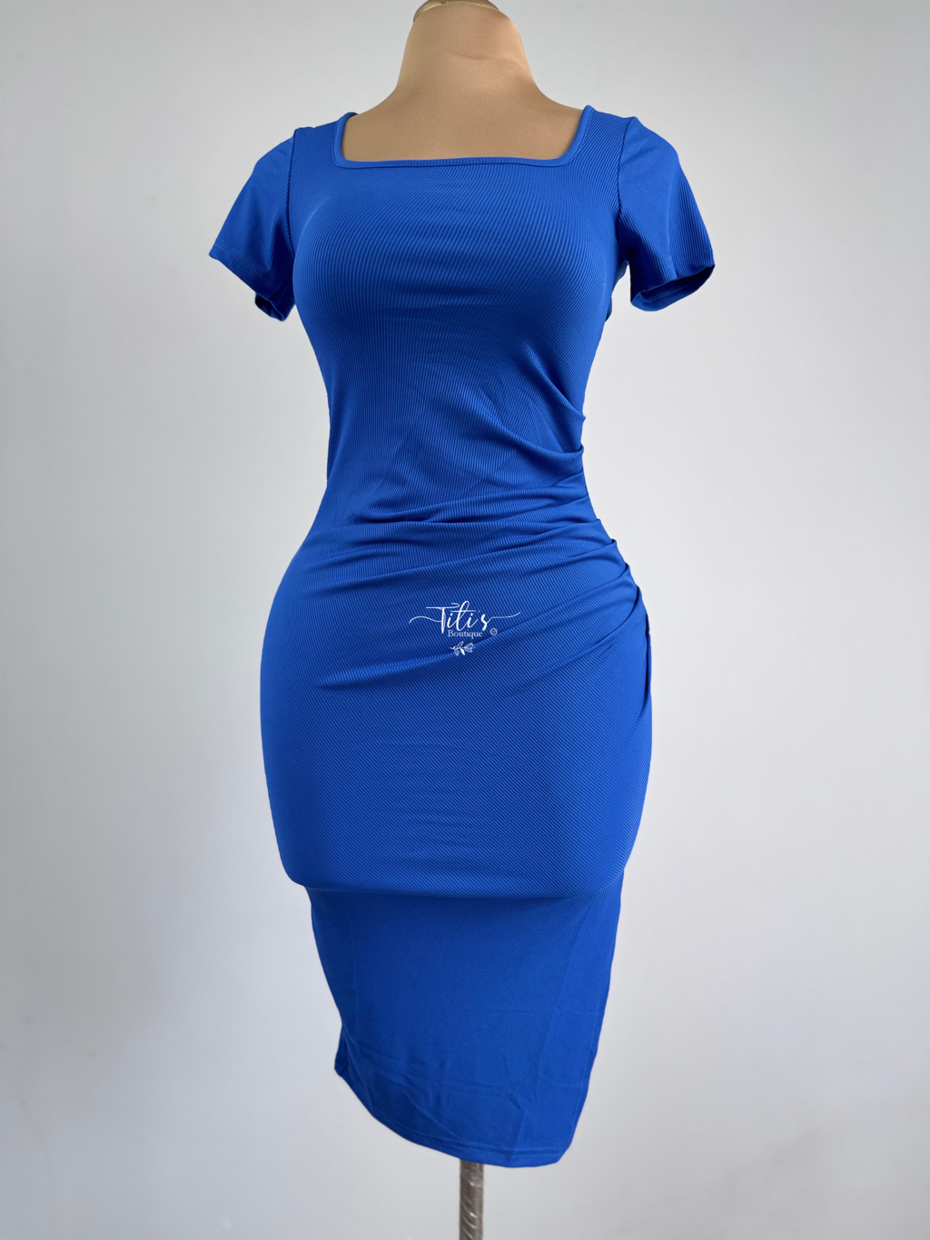 Vestido Rib Azul 