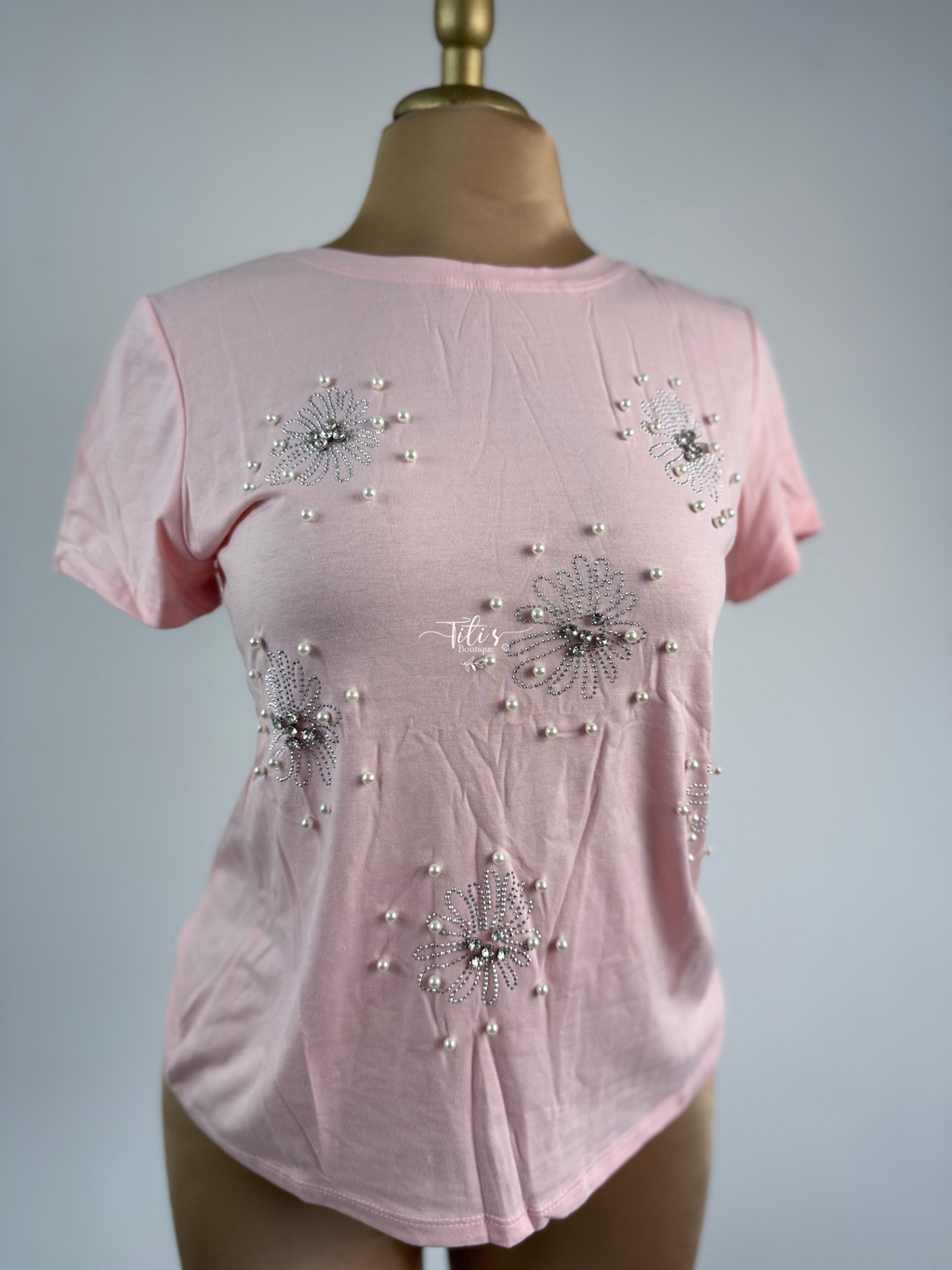 Blusa Perlas Rosa
