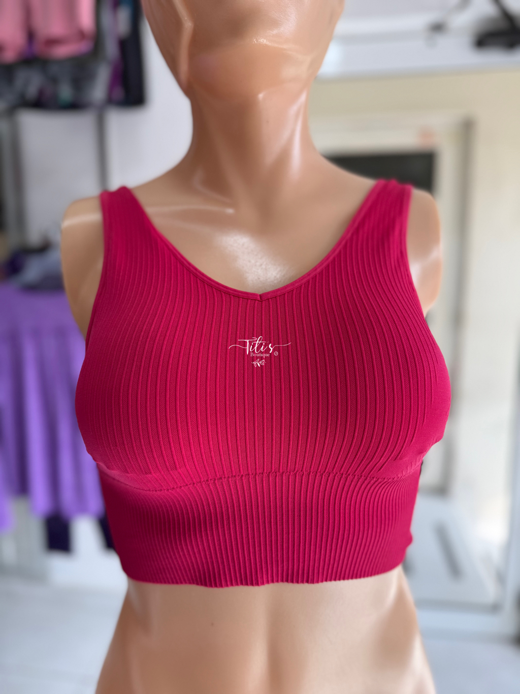 Top Deportivo Fucsia