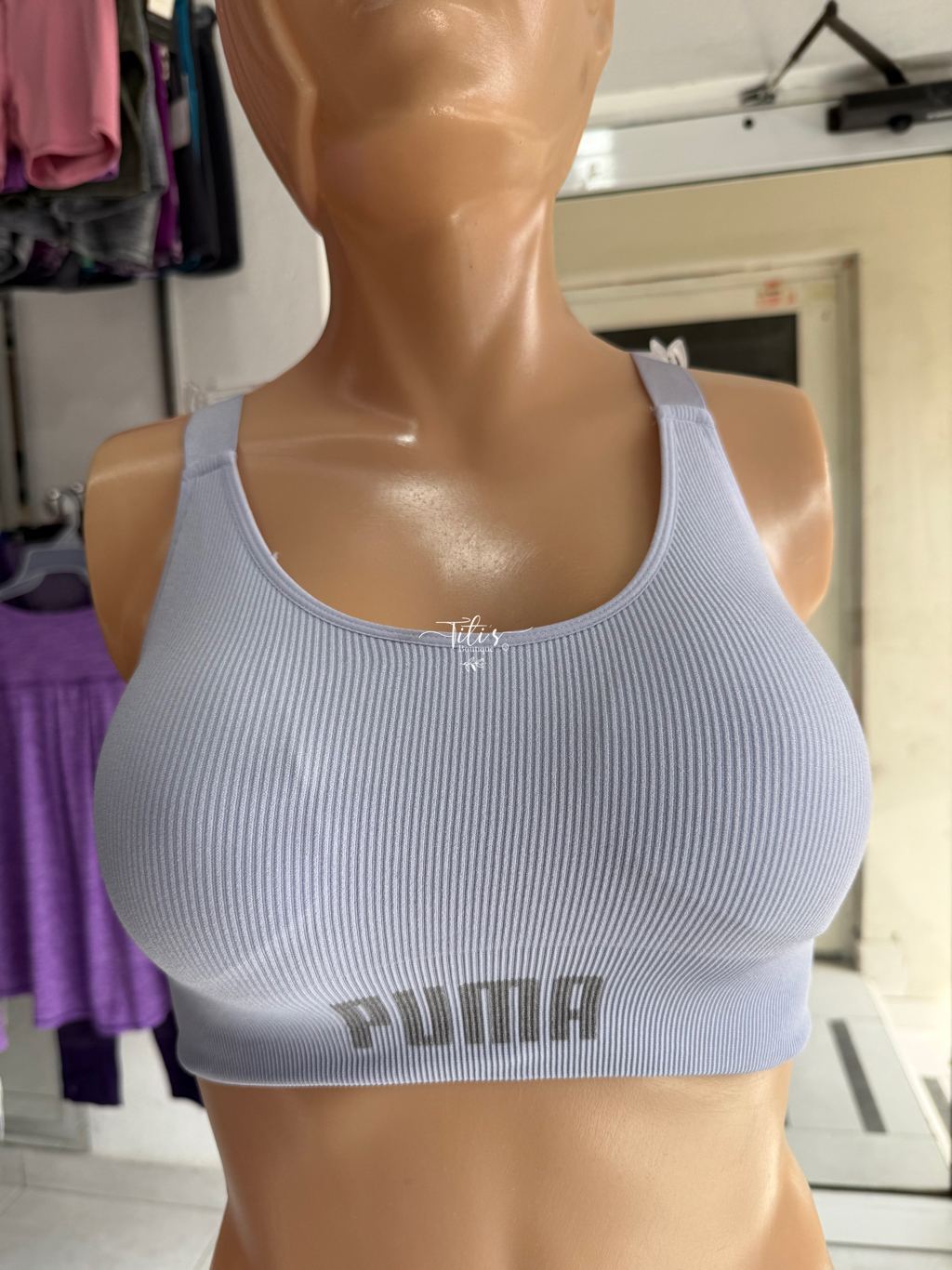 Top Deportivo Puma Celeste