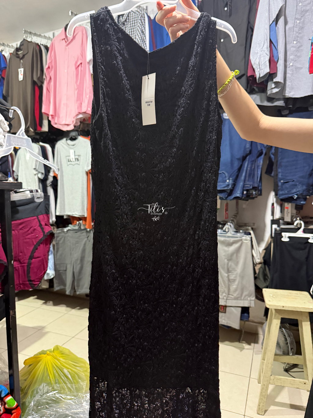 Vestido Vestir Largo Encaje 