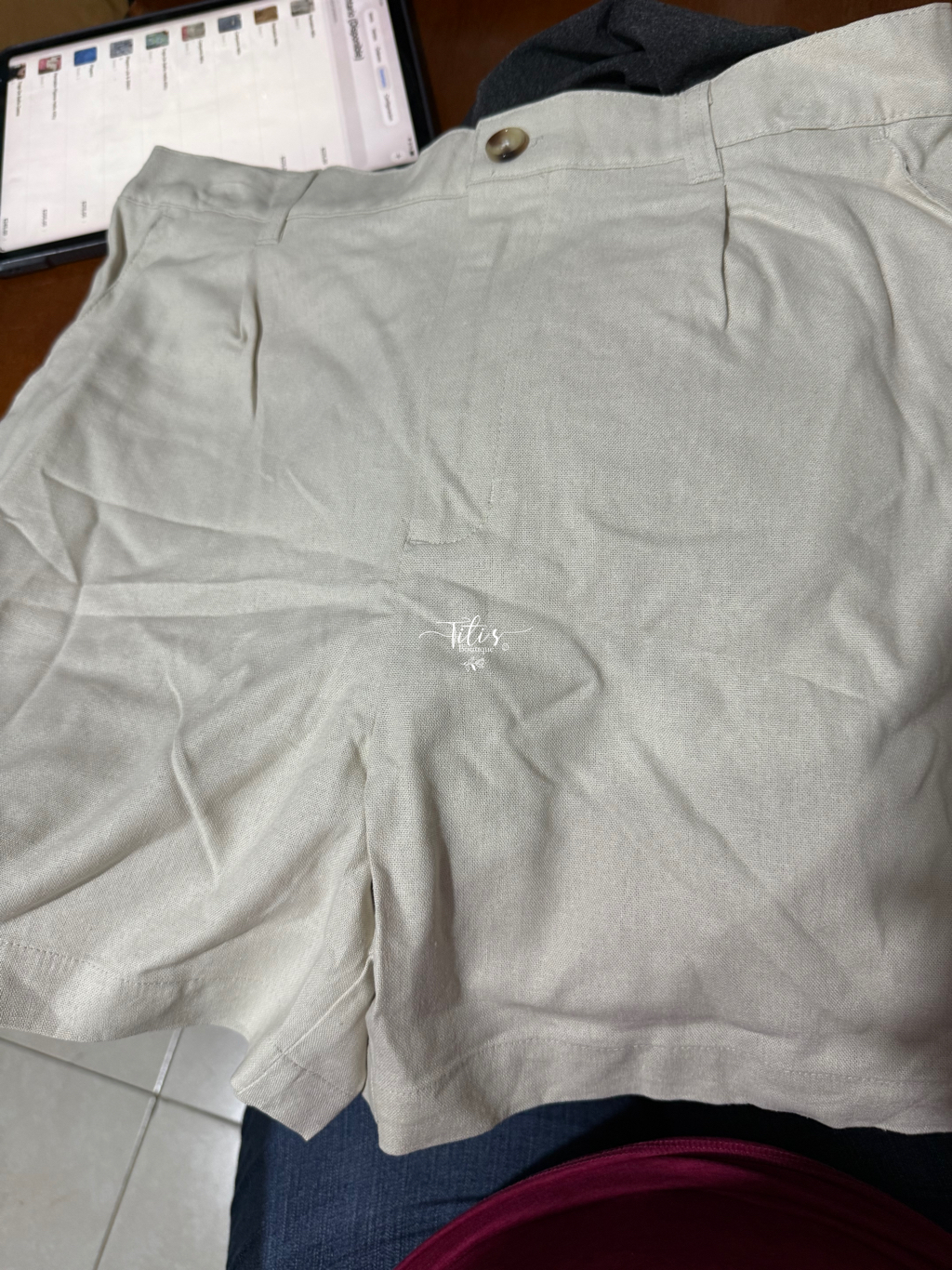 Shorts Vestir Beige